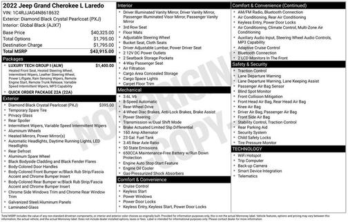 2022 Jeep Grand Cherokee L Laredo