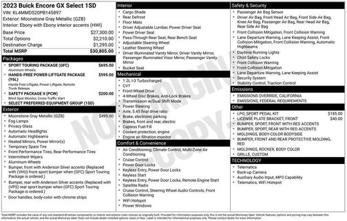2023 Buick Encore GX Select