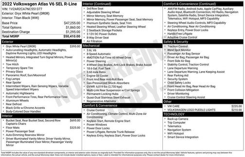 2022 Volkswagen Atlas 3.6L SEL