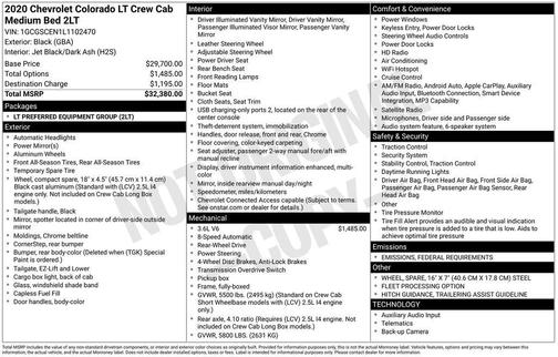 2020 Chevrolet Colorado LT