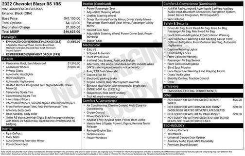 2022 Chevrolet Blazer RS