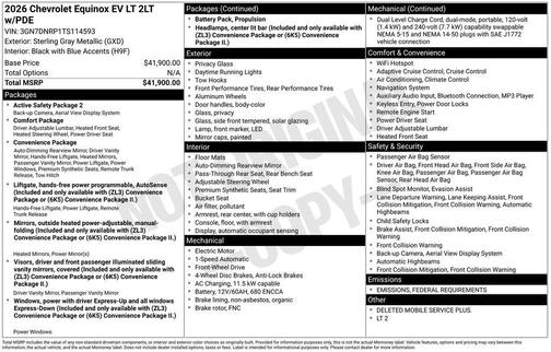 2026 Chevrolet Equinox EV LT