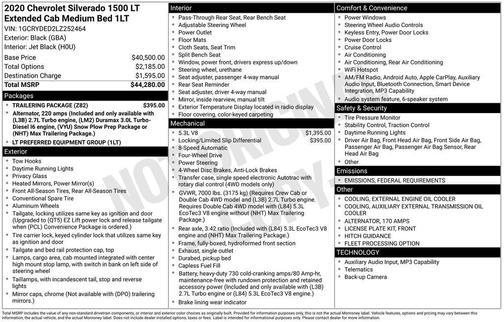 2020 Chevrolet Silverado 1500 LT