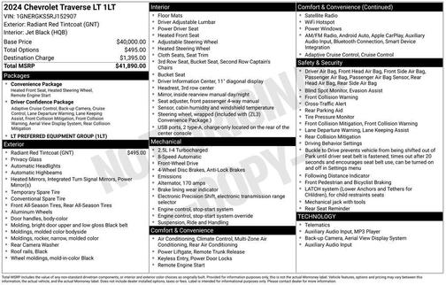 2024 Chevrolet Traverse LT