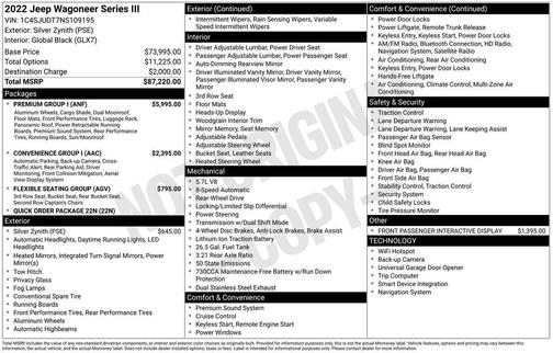 2022 Jeep Wagoneer Series III