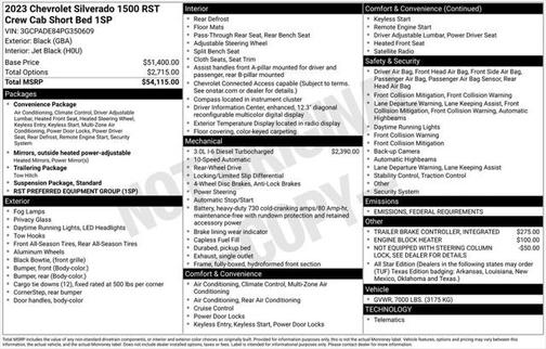 2023 Chevrolet Silverado 1500 RST