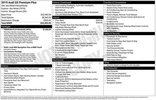 2019 Audi Q5 2.0T Premium Plus