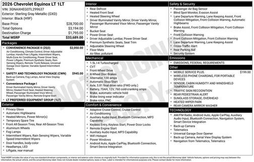 2026 Chevrolet Equinox 1LT