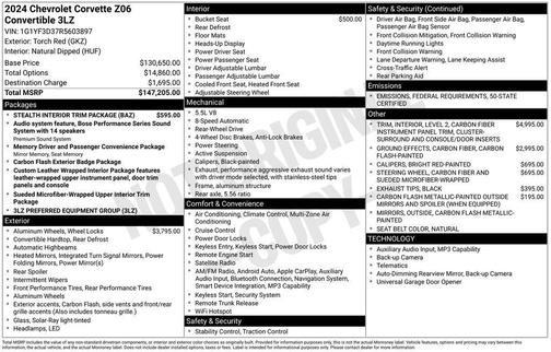 2024 Chevrolet Corvette Z06