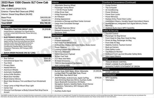 2023 RAM 1500 Classic SLT