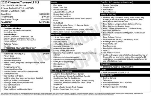2025 Chevrolet Traverse LT