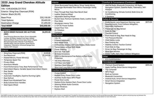 2020 Jeep Grand Cherokee Altitude