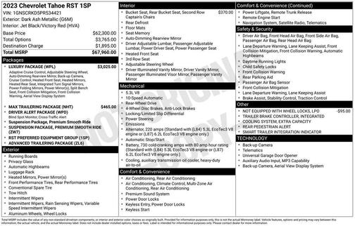 2023 Chevrolet Tahoe RST