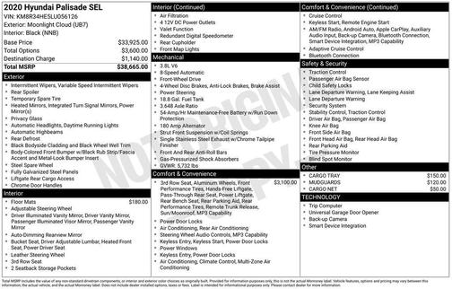 2020 Hyundai PALISADE SEL