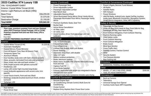2023 Cadillac XT4 Luxury