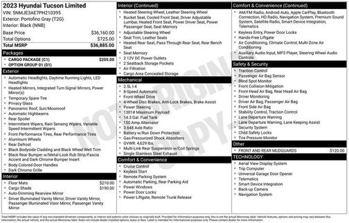 2023 Hyundai TUCSON Limited