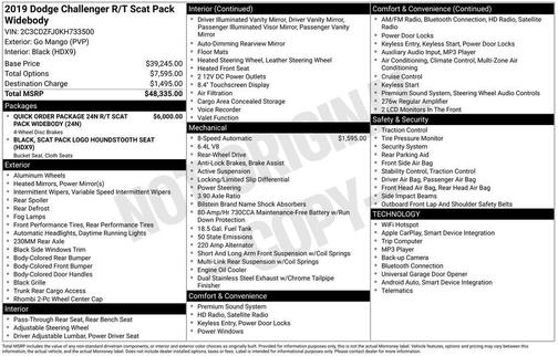 2019 Dodge Challenger R/T Scat Pack Widebody
