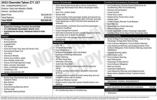 2023 Chevrolet Tahoe Z71