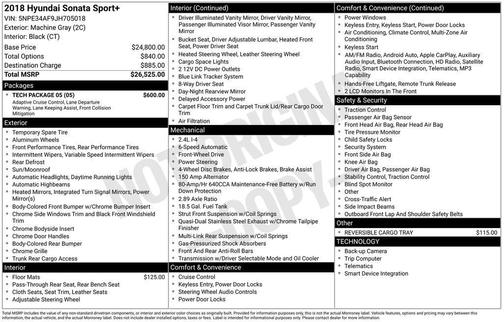 2018 Hyundai SONATA Sport+
