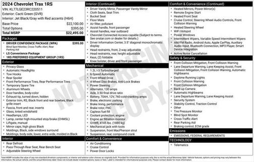 2024 Chevrolet Trax 1RS