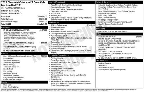 2023 Chevrolet Colorado LT