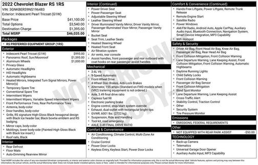 2022 Chevrolet Blazer RS