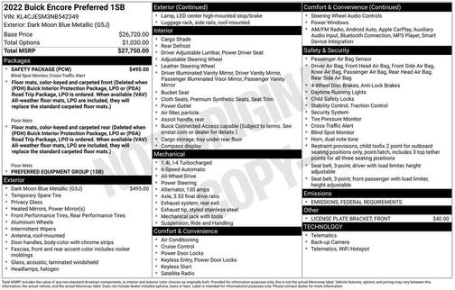 2022 Buick Encore Preferred