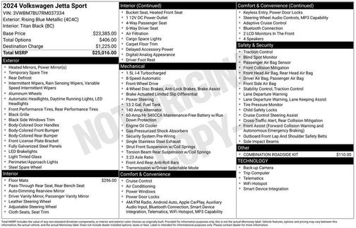 2024 Volkswagen Jetta 1.5T Sport