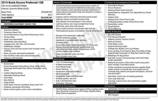 2019 Buick Encore Preferred