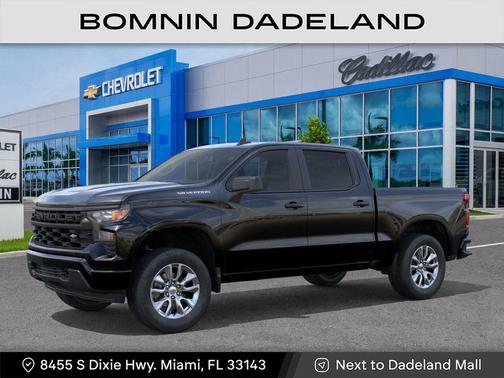Black 2025 Chevrolet Silverado 1500 Custom