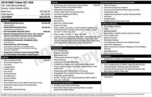 2018 GMC Yukon SLT