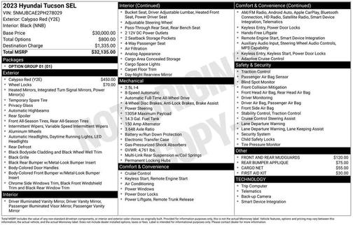 2023 Hyundai TUCSON SEL