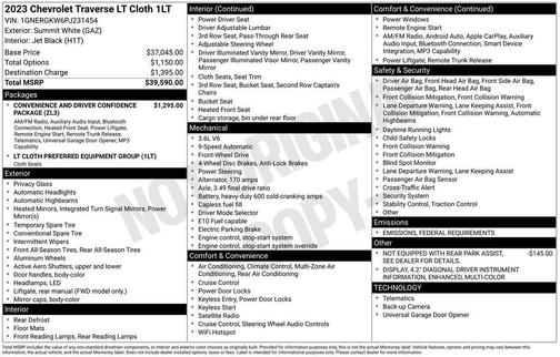 2023 Chevrolet Traverse LT