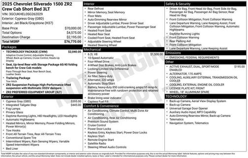 2025 Chevrolet Silverado 1500 ZR2