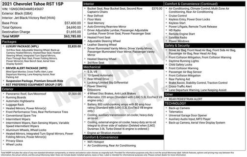 2021 Chevrolet Tahoe RST