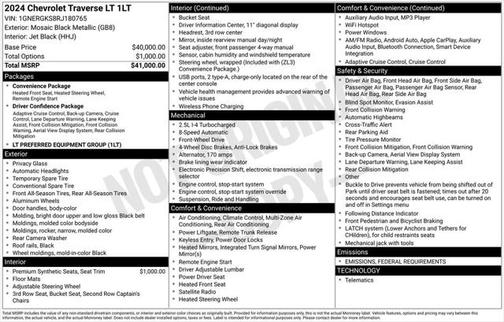 2024 Chevrolet Traverse LT