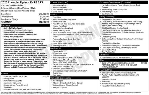 2025 Chevrolet Equinox EV RS