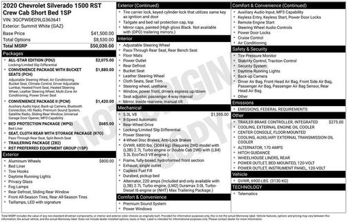 2020 Chevrolet Silverado 1500 RST
