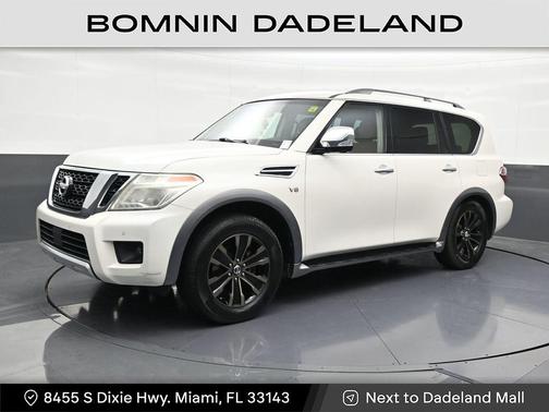 Pearl White 2017 Nissan Armada Platinum