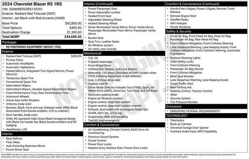 2024 Chevrolet Blazer RS