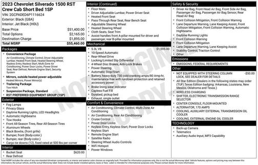 2023 Chevrolet Silverado 1500 RST