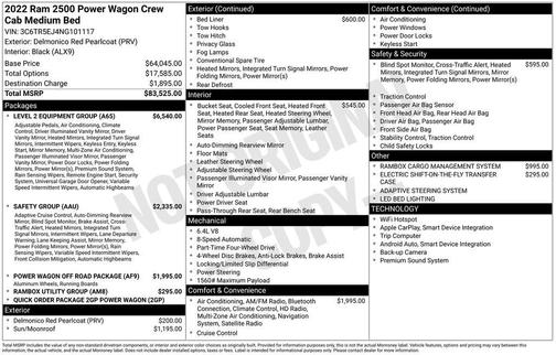 2022 RAM 2500 Power Wagon