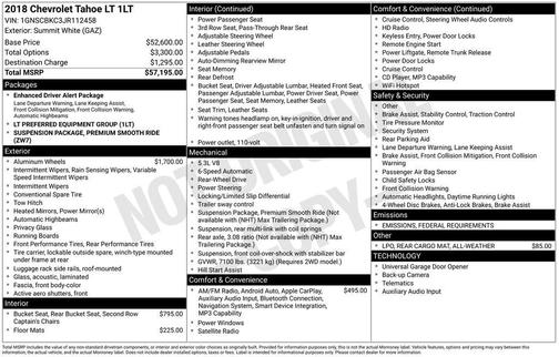 2018 Chevrolet Tahoe LT