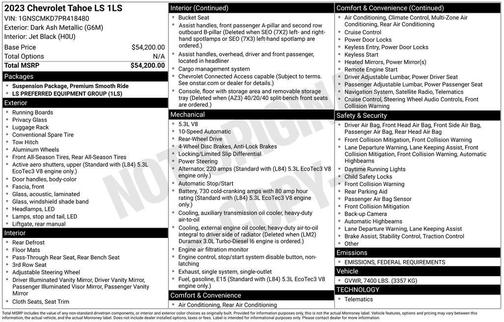 2023 Chevrolet Tahoe LS