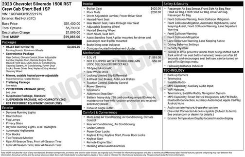 Red 2023 Chevrolet Silverado 1500 RST
