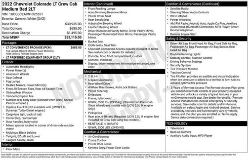 2022 Chevrolet Colorado LT