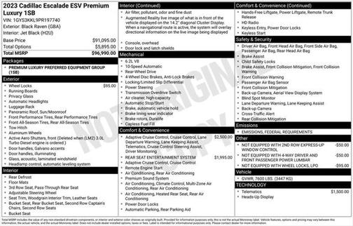 2023 Cadillac Escalade ESV Premium Luxury