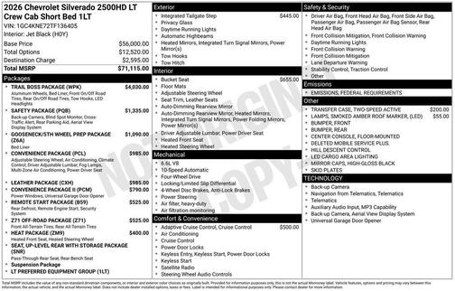 2026 Chevrolet Silverado 2500 LT