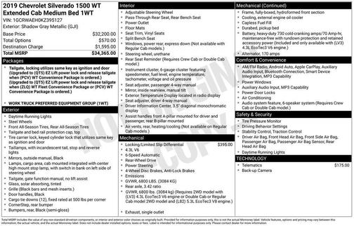 2019 Chevrolet Silverado 1500 WT
