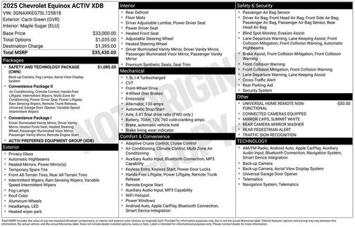 2025 Chevrolet Equinox ACTIV